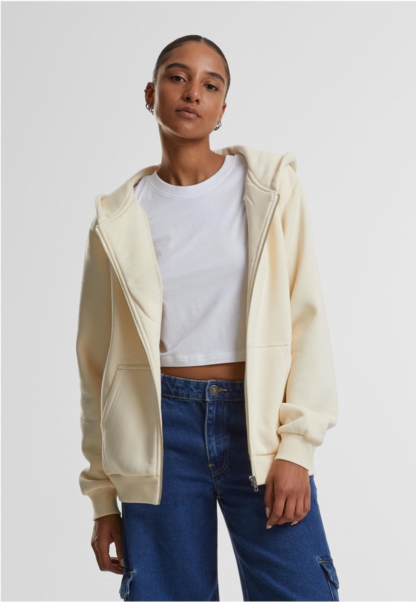 Urban Classics Fluffy Vest met capuchon XL Creme