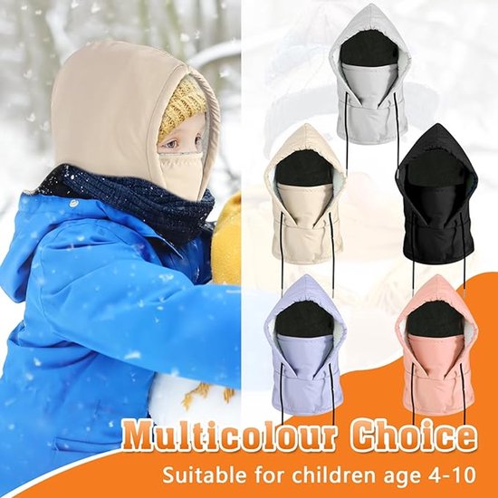 VGMANNTA Bivakmuts voor kinderen, warm, thermische fleece