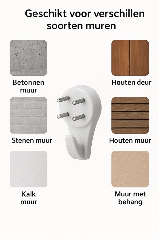 Crochets à béton SL17 - Clous à béton - Capacité de charge jusqu'à 5KG - 25 pièces