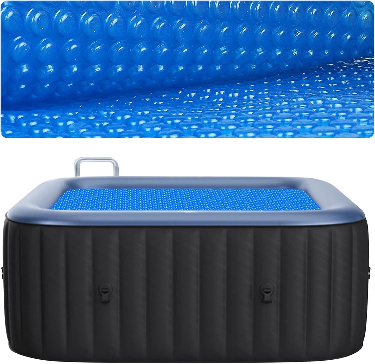Zonne-energie bubbelhoes voor hot tub en zwembad - 15 MIL thermische isolatie en warmtebehoud