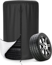 Housses De Pneus Caravane Lot De 4 - Imperméables Anti-UV 27-29 Pouces (Noir) - Protection Robuste
