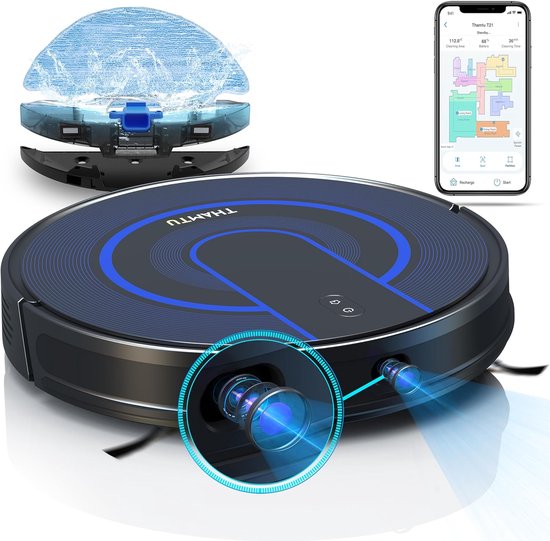 Ultenic - Robotstofzuiger - Zwart - Smart Gear Compare