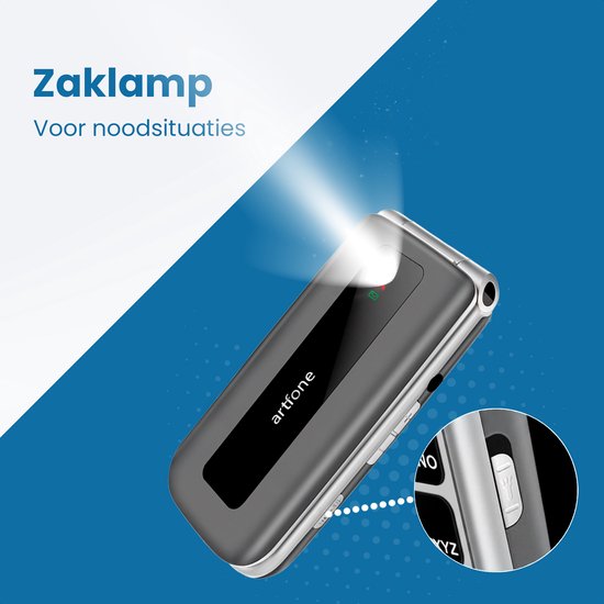 Téléphone Senior My Phone F30MA Clapet - Autonomie 7 Jours, Bouton SOS, écran Grand, Chargeur Socle, 4G