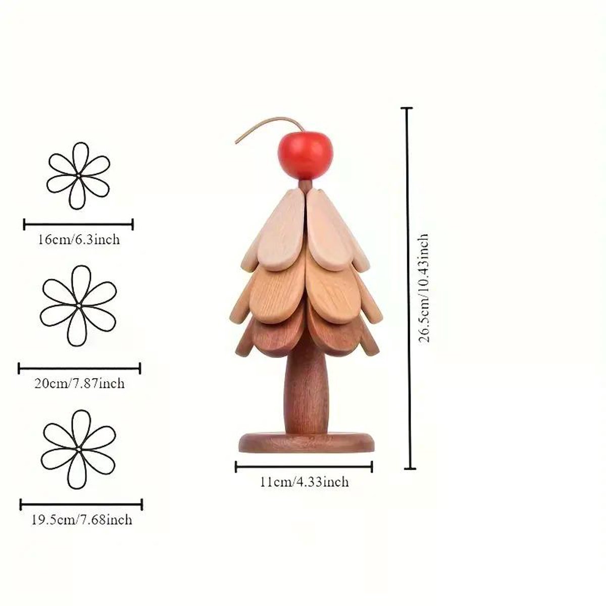 HOUTEN ONDERZETTERS BOOMSTAM (10à12)cm x 1cm | Import & Export