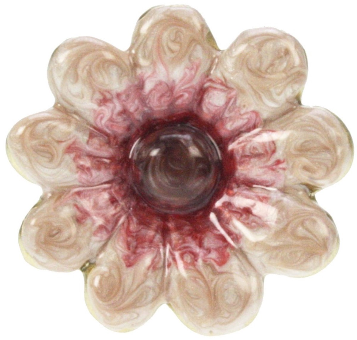 Deurknop Bloem – Roze/Goudkleur – Ø4,5×6 cm – Elegant & Decoratief