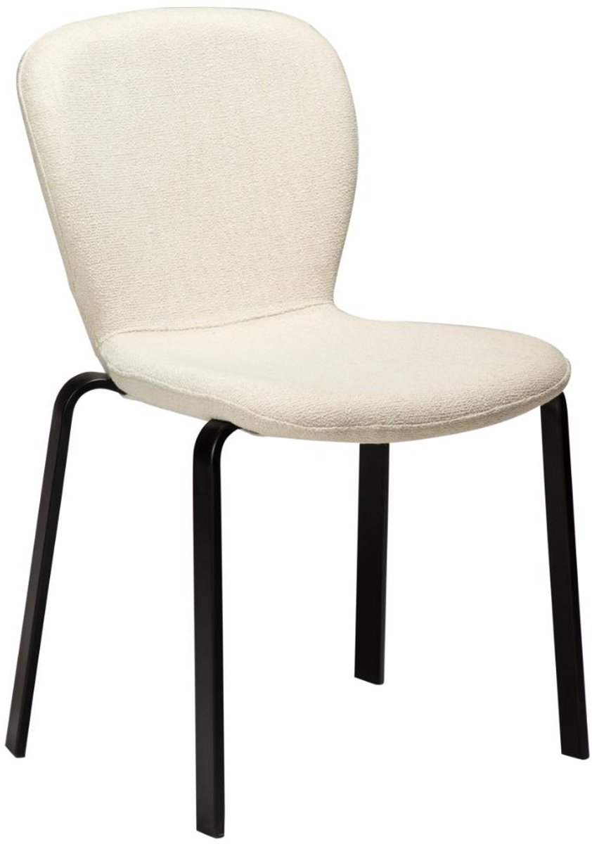 Heap Dan-Form eetkamerstoel bouclé beige.