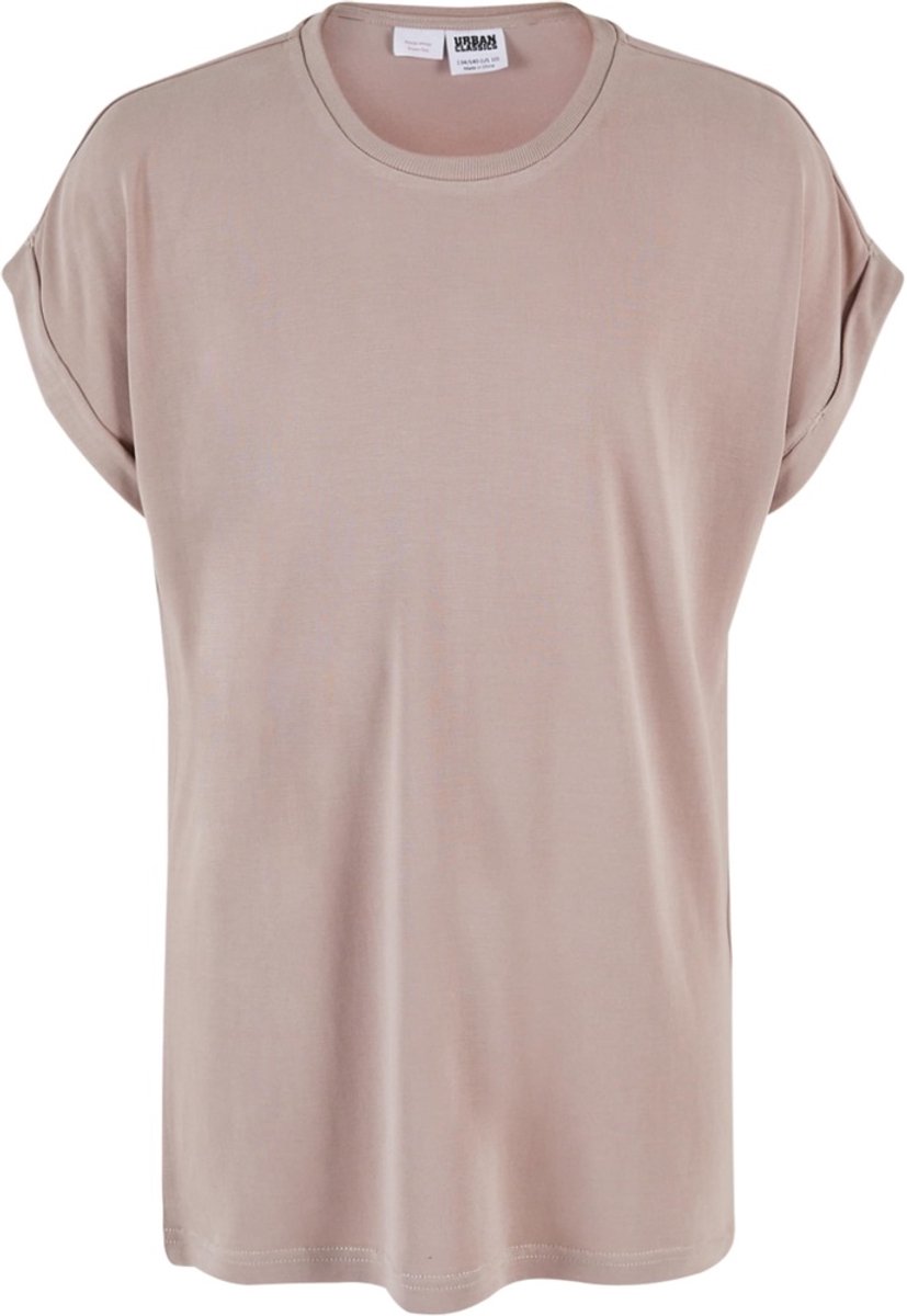 Urban Classics Modal Extended Shoulder Kinder T-shirt Kids 134/140 Roze