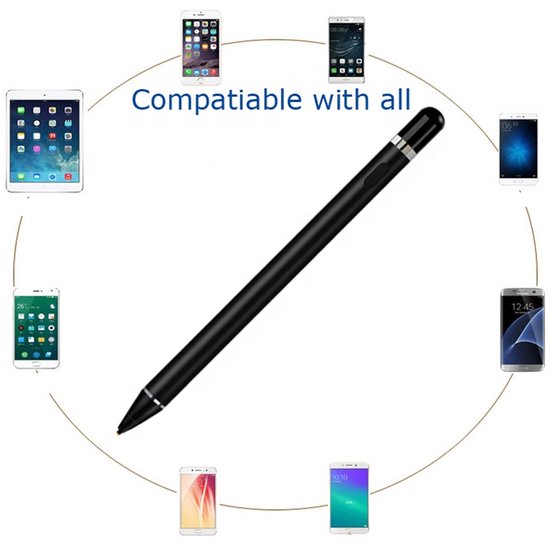Active Stylus Pen - Oplaadbare touch pen voor tablet en telefoon - Styluspennen - Zwart van Tech2Tech — afbeelding 3