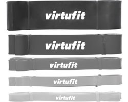VirtuFit VirtuFit Pro Power Bands Set - Weerstandsbanden - 5 - 5 Weerstanden - Resistance Bands - Fitness Elastieken - Full Body Workout - CrossFit - Thuis Sporten - Yoga, CrossFit & Fitness - 5 stuks