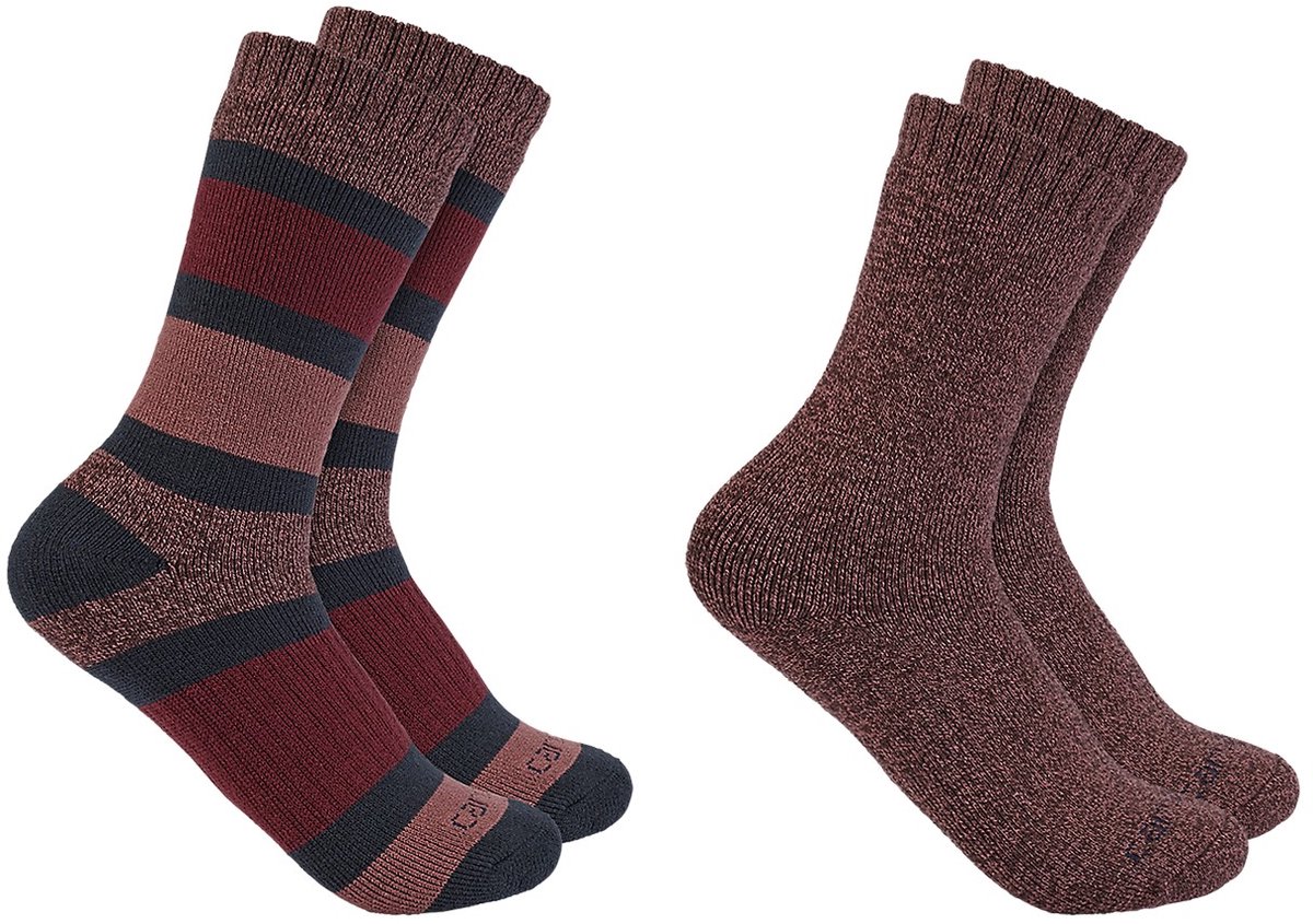 Carhartt Damen Socken Heavyweight Crew Sock 2 Pack Assorted2-L Multicolor