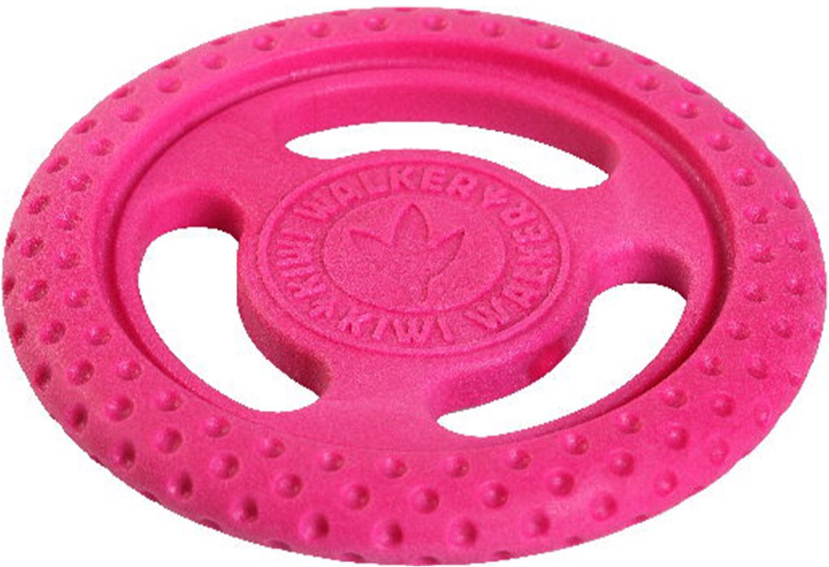 Kiwi Walker - Let's Play - Hondenspeelgoed - Frisbee - Roze - 16cm