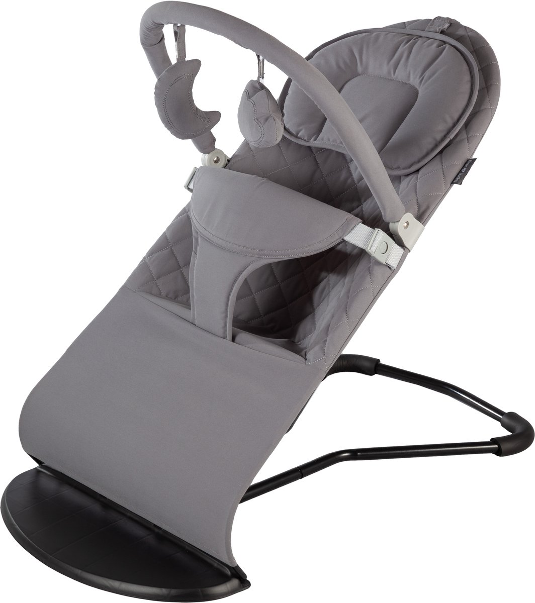Born Lucky Wipstoel Baby - Opvouwbaar & Verstelbaar - Met Speelboog - Antraciet