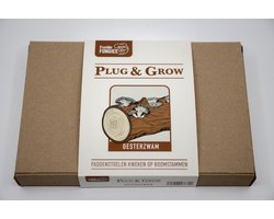Oesterzwam Plug & Grow set - Zelf oesterzwammen kweken in je tuin op boomstammen - Duurzaam kweek cadeau