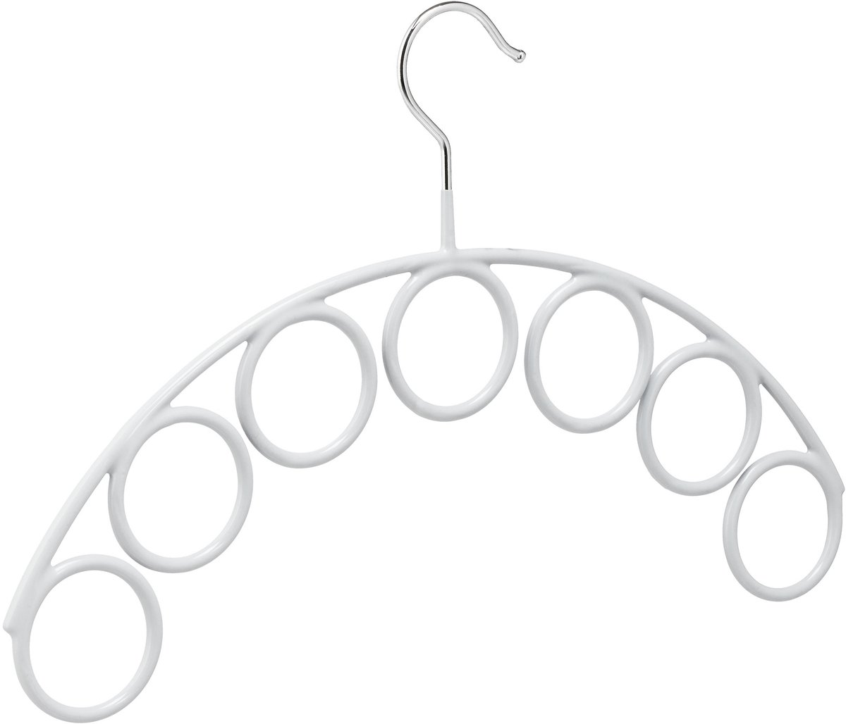 2x sjaalhanger met 7 houders - sjaalhanger - kledinghanger sjaals - riemhanger