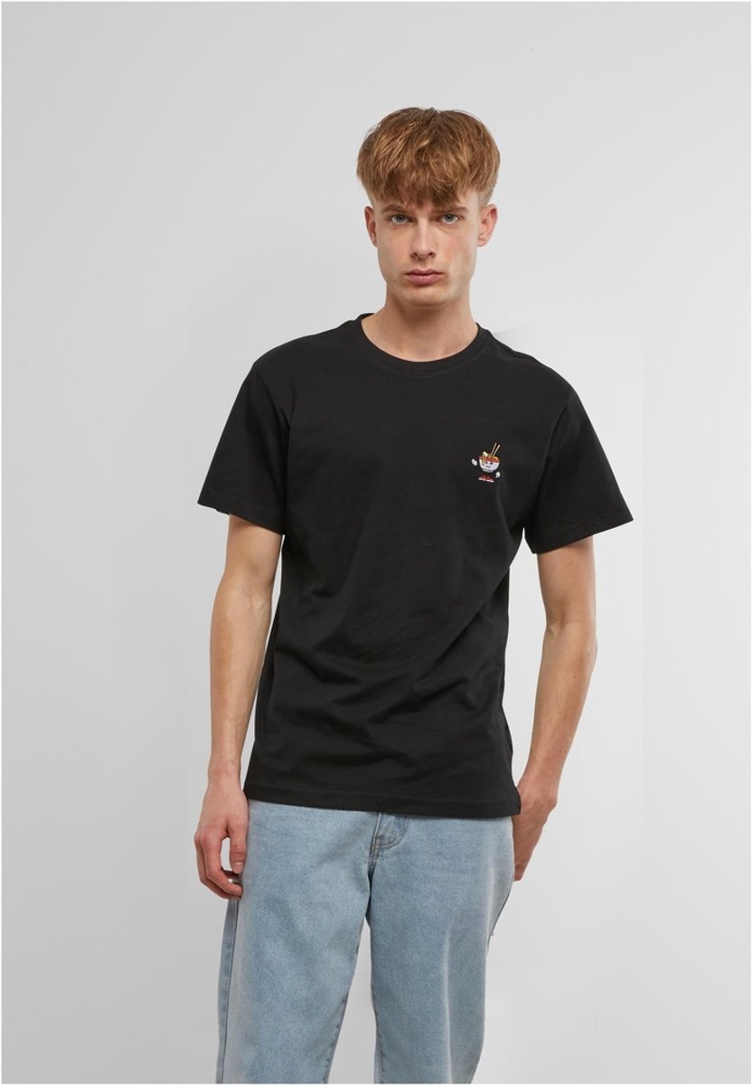 Mister Tee Peace Noodles EMB Heren Tshirt M Zwart