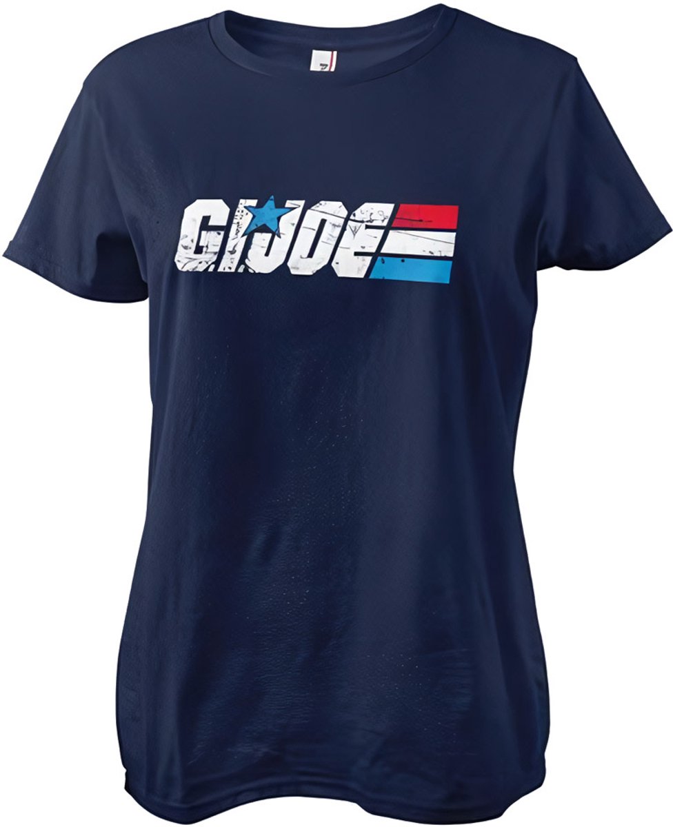G.I. Joe Damen Washed Logo Girly Tee Navy-S