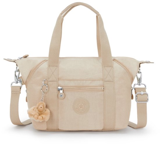 Sac bandoulière Kipling Art Mini pour femme - Beige pailleté