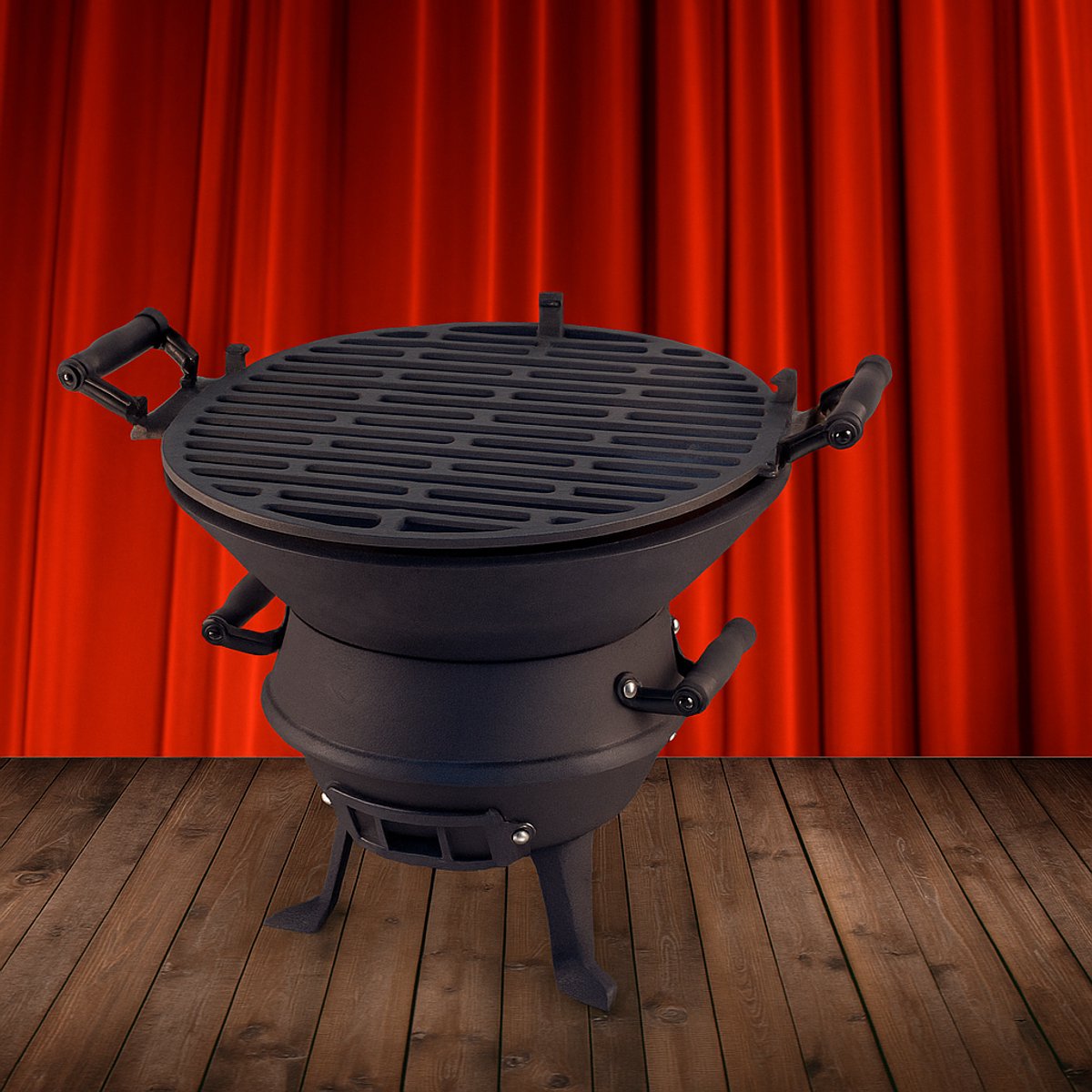Potkachel Houtskoolbarbecue - 35 cm - Gietijzer
