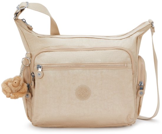 Kipling Gabbie Dames Tas - Sparkled Beige