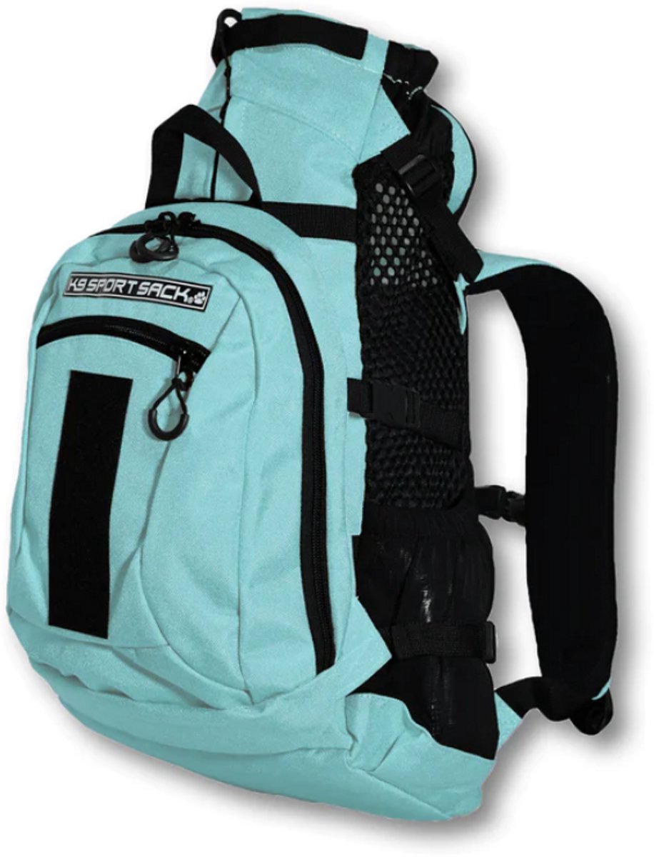 K9 Sport Sack Plus 2 - Medium - Mint – Rugzak & Hondendraagtas met Opbergvak