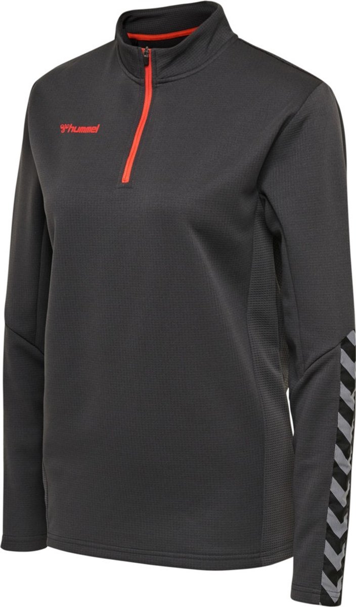 Hummel Damen Half-Zip Sweatshirt Hmlauthentic Half Zip Sweatshirt Woman Asphalt-XS