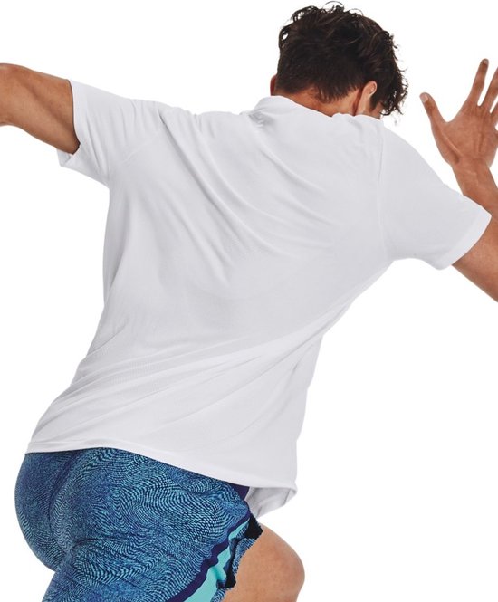 Under Armour - T-shirt sans couture Stride blanc.