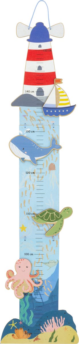 groeimeter onder de zee - kinderkamerdecoratie- groeimeter kinderkamer