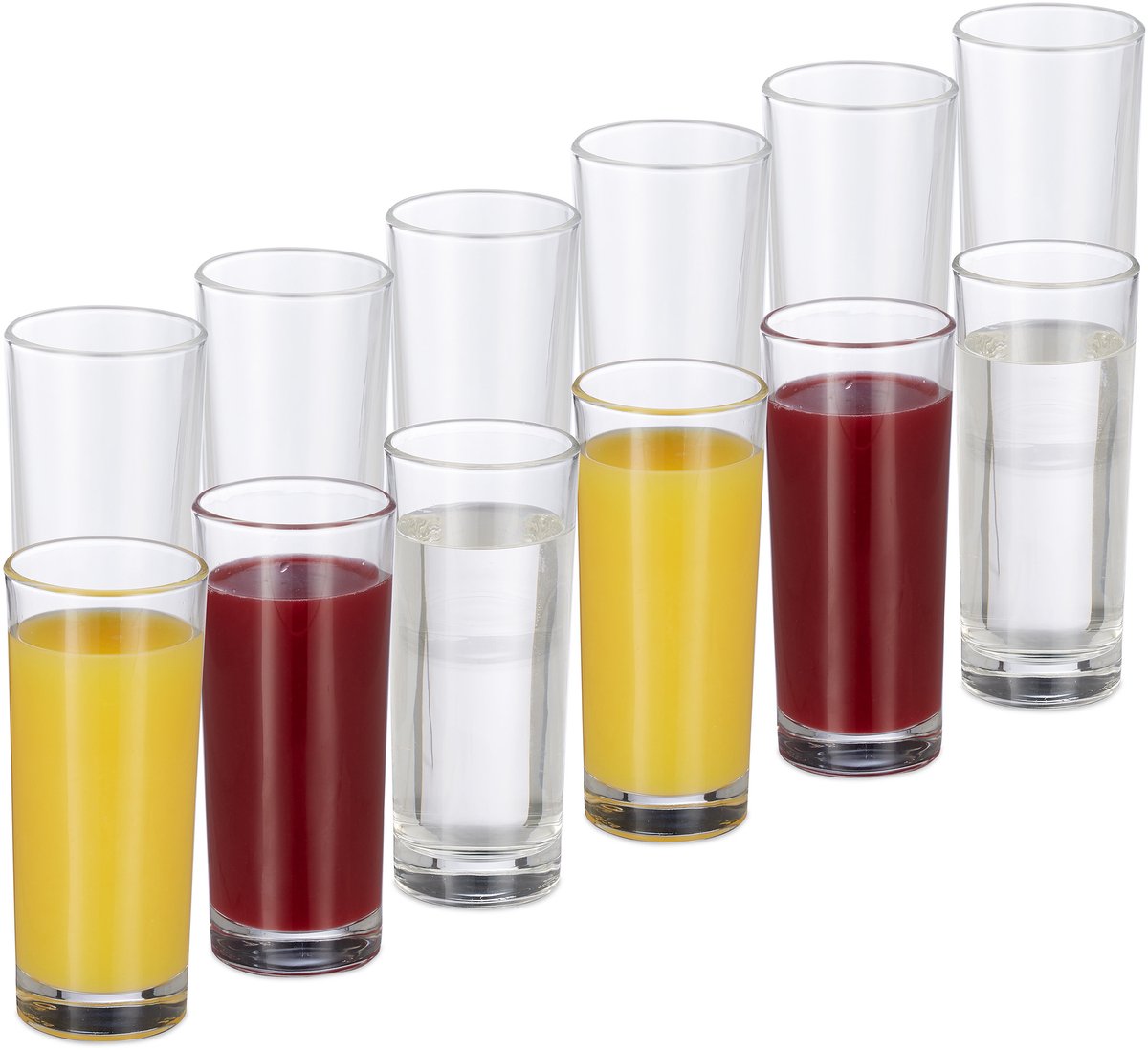 48x longdrinkglazen - glazen set - 300 ml - waterglazen - drinkglazen