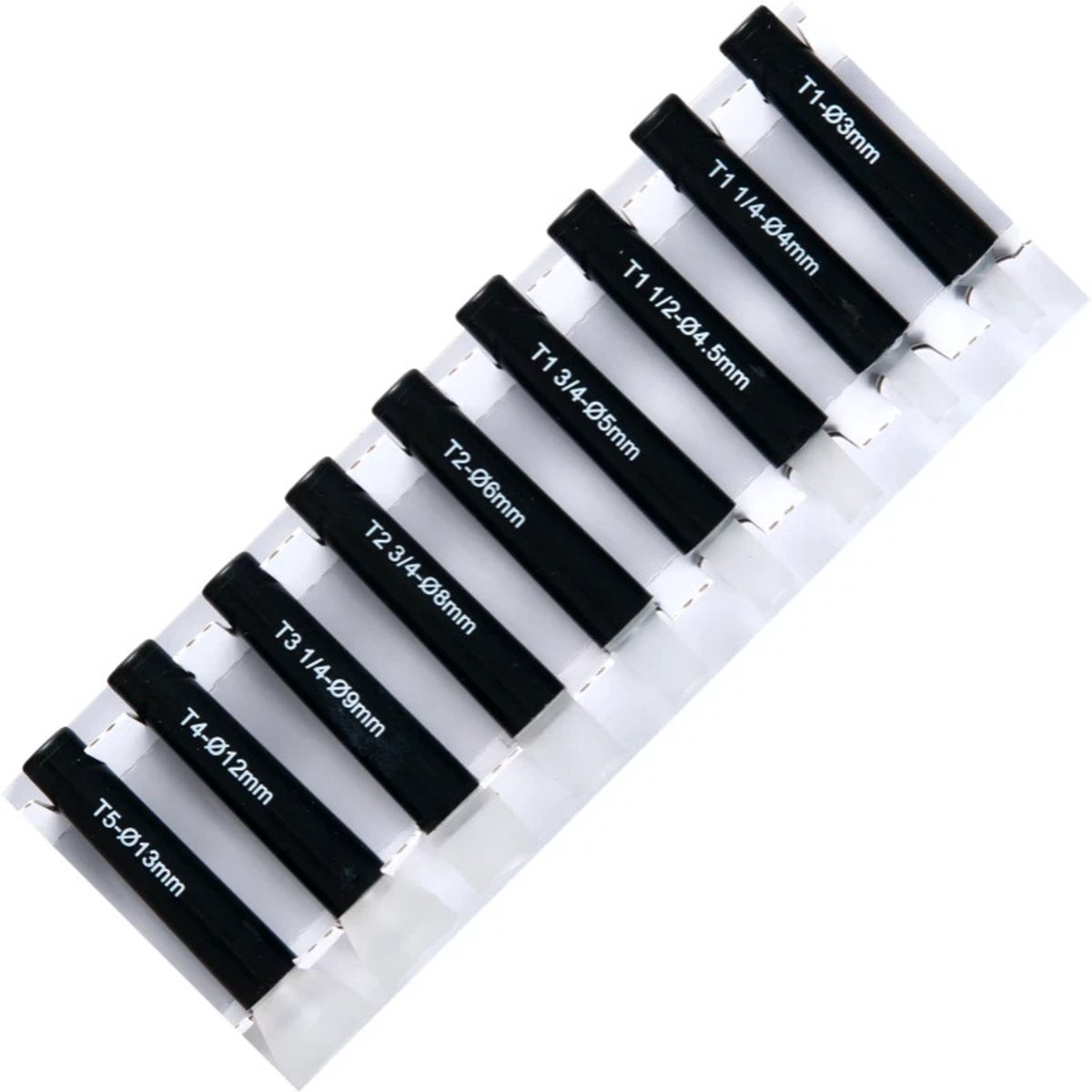 Schiefer Detaching tubes set 9pc T1-T1 1/4-T1 1/2-T1 3/4-T2-T2 3/4-T3 1/4-T4-T5