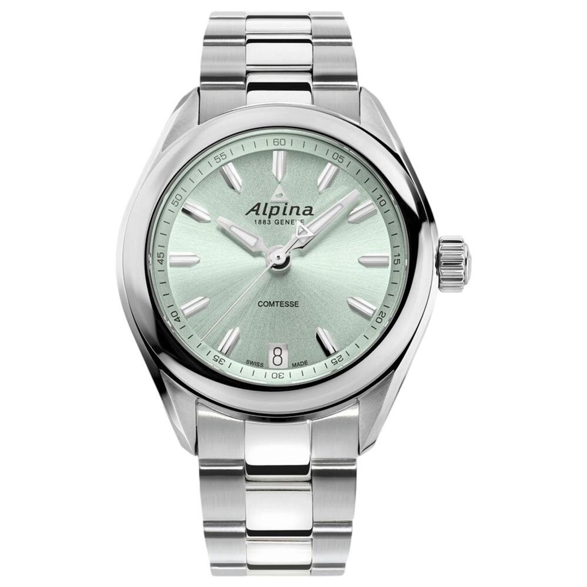 Alpina - AL-240LGR2C6B - Polshorloge - Dames - Quartz - Alpiner