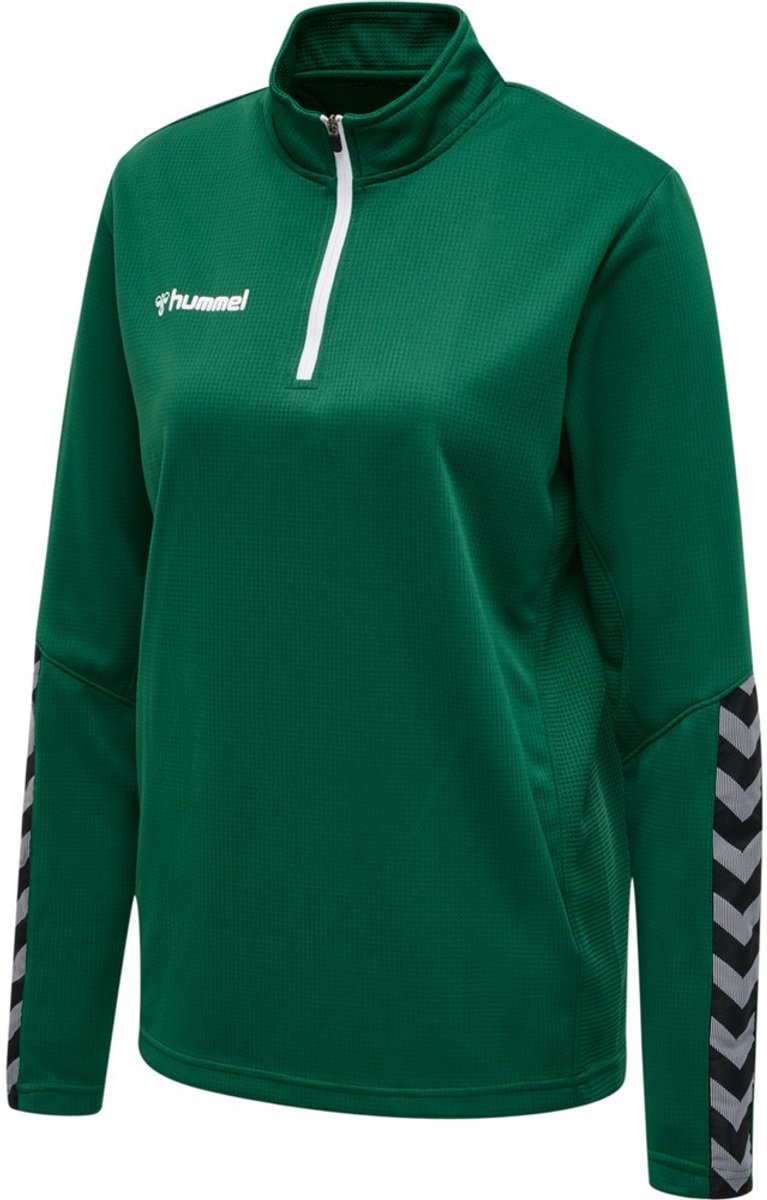 Hummel Damen Half-Zip Sweatshirt Hmlauthentic Half Zip Sweatshirt Woman Evergreen-S