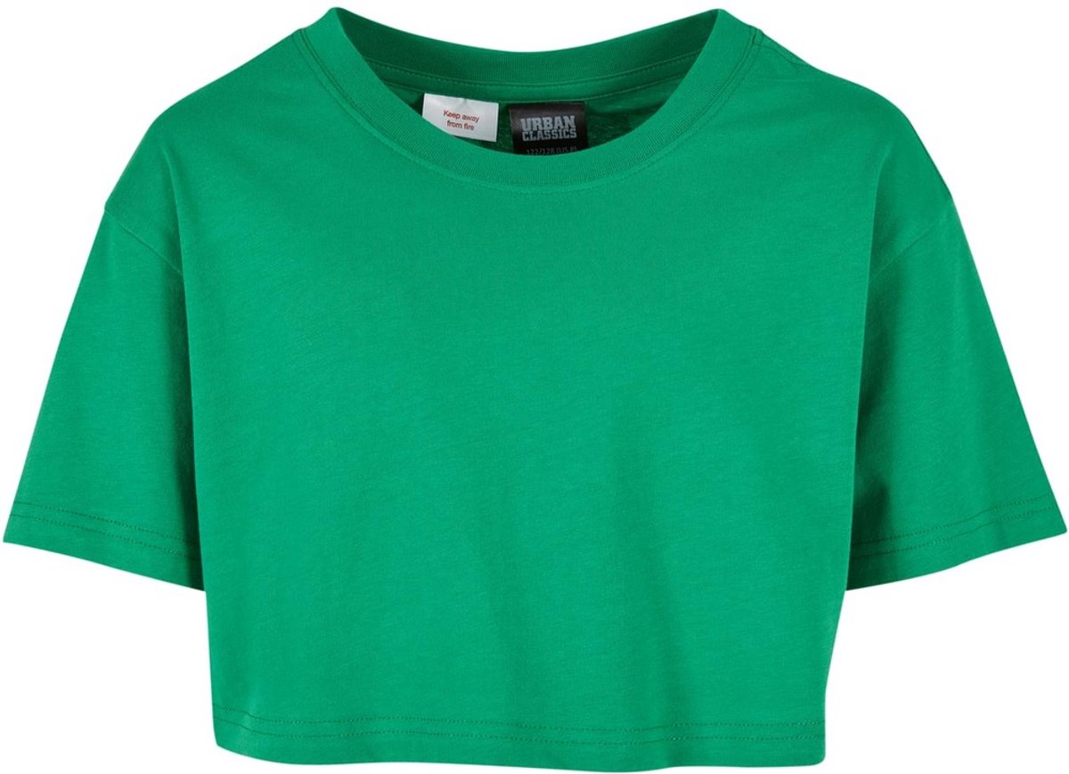 Urban Classics Short Kimono Kinder Crop top Kids 158/164 Groen