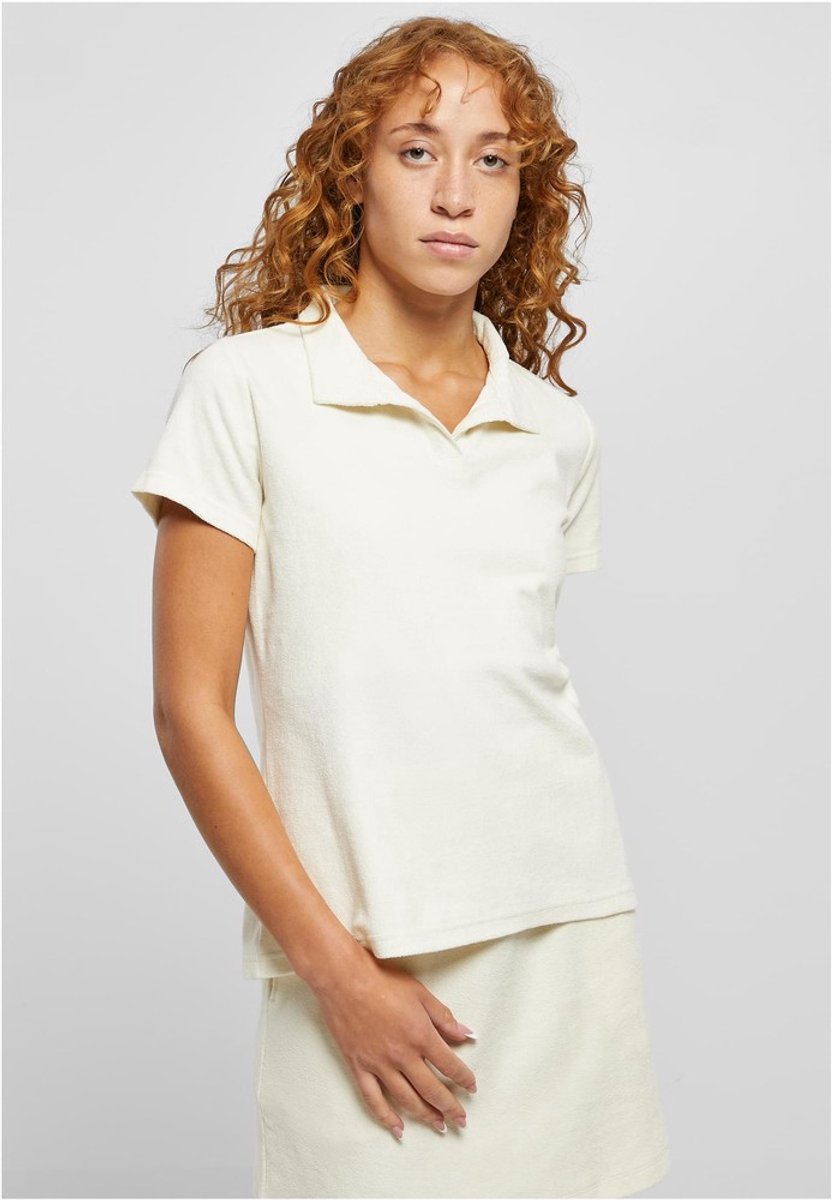 Urban Classics Towel Polo Top XS Wit