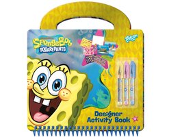 SpongeBob Doeboek - Activiteitenboek - Tekenen, schrijven en stickeren - 20 pagina's - Speelgoed Kinderen - Knutselen - Voor meisjes en jongens - Ook…