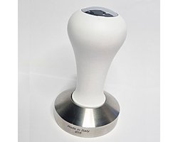 BaristaPro Tamper Luxe - Wit - RVS Flat Base - 58mm