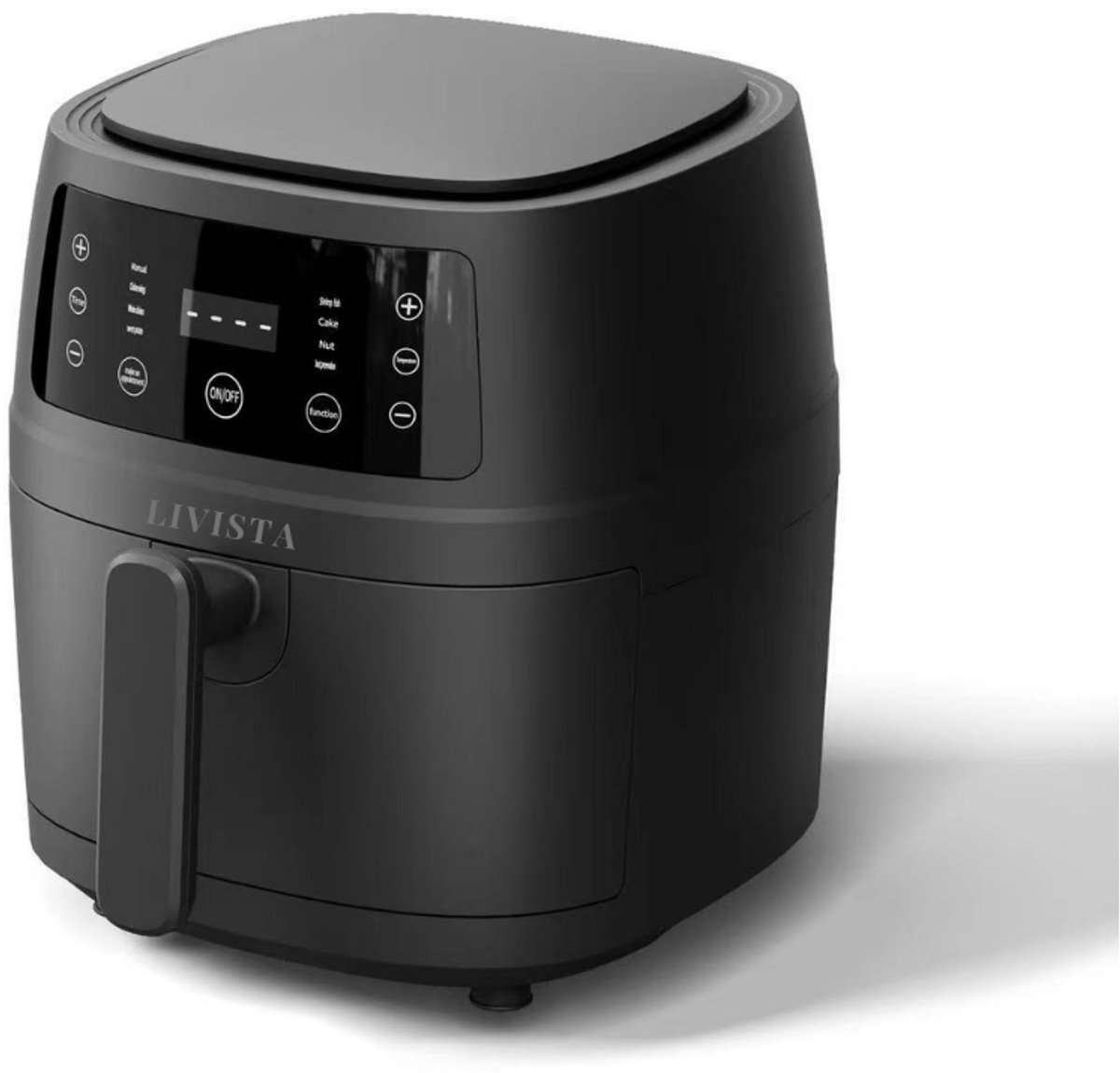 Livista Airfryer XXL 6L 1400W Zwart met 8 Programma's