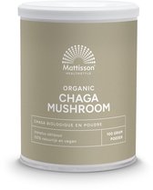 Mattisson - Biologisch Chaga Mushroom Poeder - 100 gram