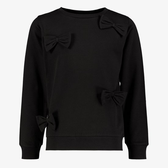 Pull fille TwoDay à nœuds noirs - Taille 170/176