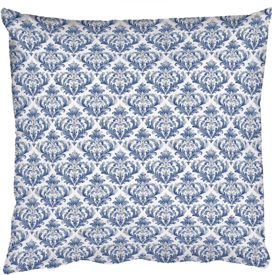Sierkussens - Kussentjes Woonkamer - 40x40 cm - Frans - Citroen - Royaal - Blauw - Wit