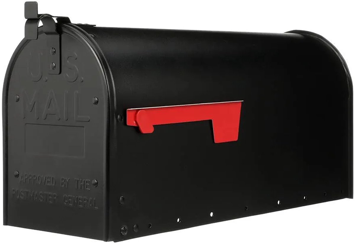 Amerikaanse brievenbus / US mailbox Elite Zwart / Maat Large