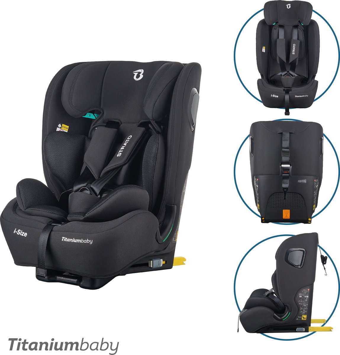Titaniumbaby Autostoel Strato I-size zwart