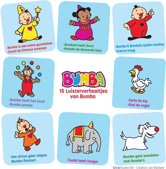 Bumba Verhalen- en Muziekspeler - 15 Luisterverhaaltjes, 8 Kinderliedjes, Quizzes & Geluiden - ODI® Audio-Speelgoed zonder Scherm - Voor Peuters vanaf 1 Jaar - Luisterboek-Speler / Storyteller / Muziekspeler van Merkloos — afbeelding 5