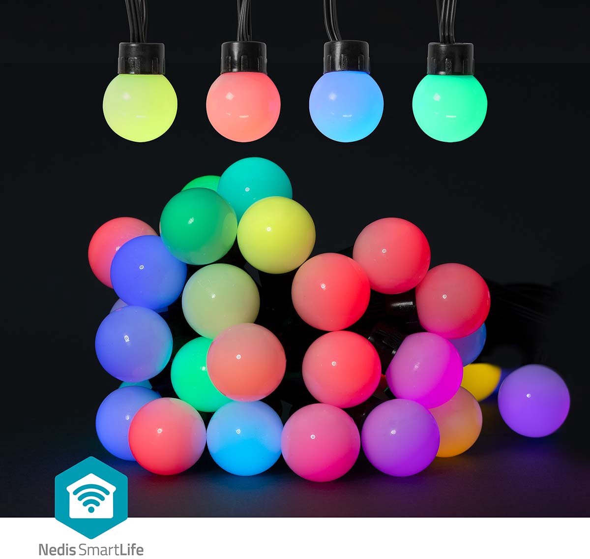 Nedis SmartLife Decoratieve LED | Wi-Fi | RGB | 48 LED's | 10.8 m | 1 stuks - WIFILP02C48 WIFILP02C48