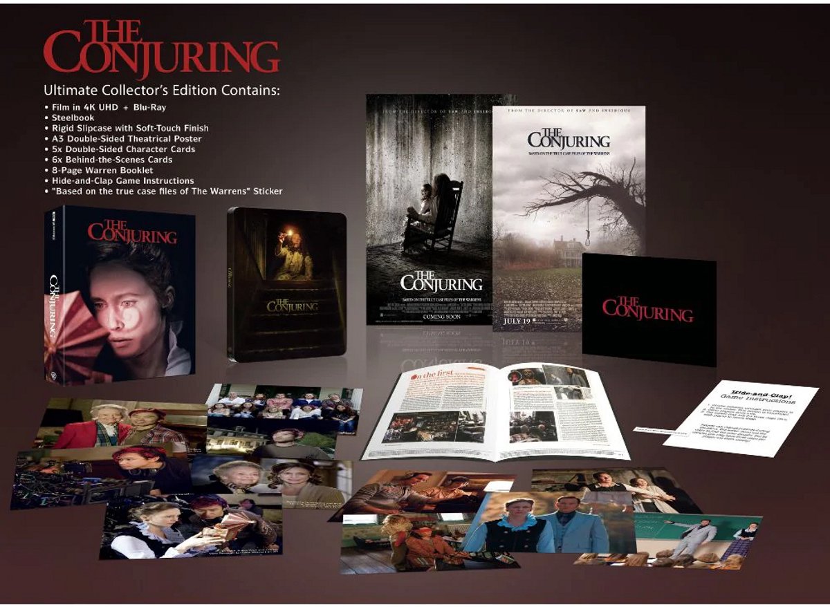 The Conjuring - Collector's Edition - Steelbook - 4K Ultra HD + Blu-ray - Import