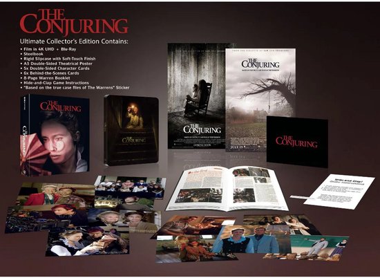 The Conjuring - Collector's Edition - Steelbook - 4K Ultra HD + Blu-ray - Import