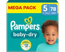 Pampers Baby Dry Maat 5 (11-16 kg) 2x39 stuks voordeelverpakking
