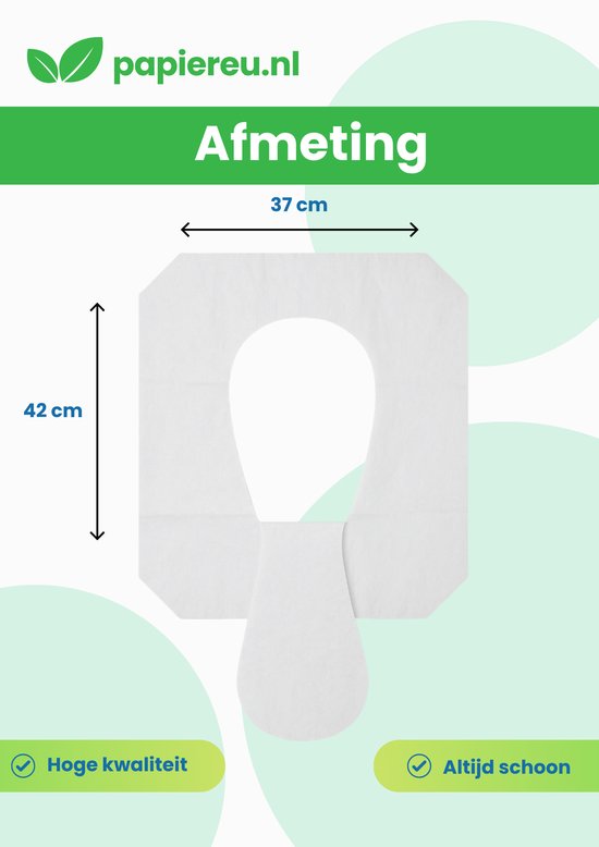 Wegwerp WC Brilhoes – 100 stuks | Hygiënische & Doorspoelbaar Toilet Seat Covers van