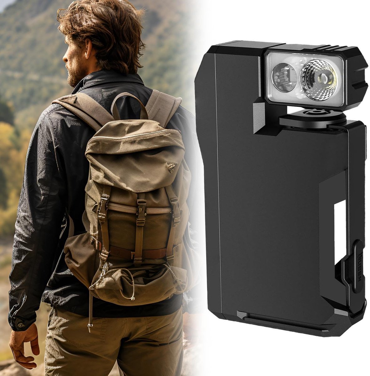Lampe De Poche EDC WUBEN G5 – 400 Lumens, Double LED, RVB, Rechargeable USB-C, IP68, 52g