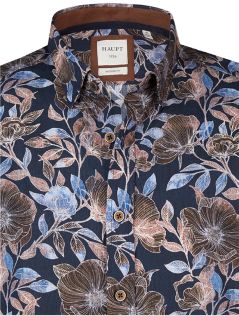 Haupt designshirt modern fit bloem