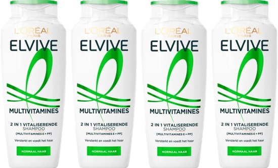 L'Oréal Paris Elvive - Multivitamines - Shampoo - 4 x 250ml